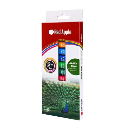 ألوان آكريليك ريد آبل Red Apple Acrylic Paint Tube 9 ml