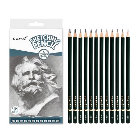 مجموعة أقلام سكتش corot sketching pencils 12pcs