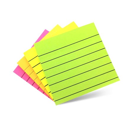 ورق ملاحظات مسطّر ملون / فسفوري Sticky Notes 