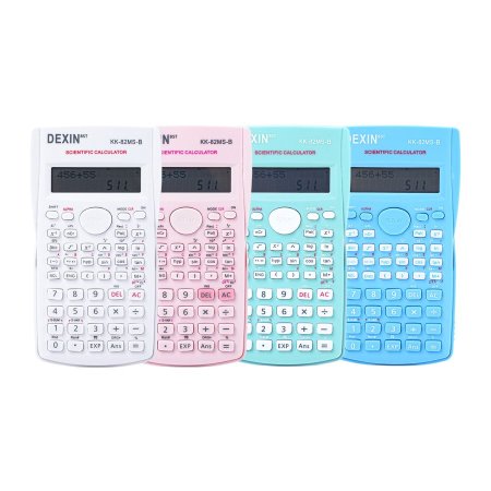 آلة حاسبة علمية ملونة Calculator DEXIN KK-82MS-B 