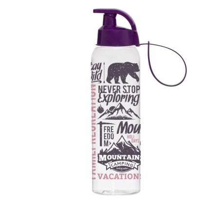 مطرة ماء هيرفين 750 مل herevin Water Bottle with Hanger - Mountains