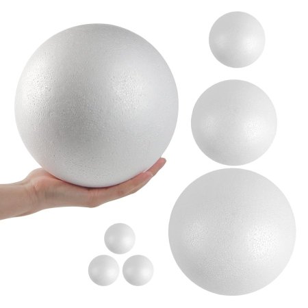 كرات بولسترين أبيض White Polystyrene Balls, Foam Balls for Arts and Crafts