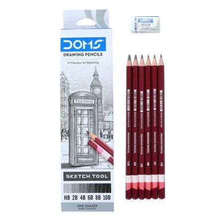 أقلام سكتش دومز 6 أقلام Doms Drawing & Sketching Graphite Pencils