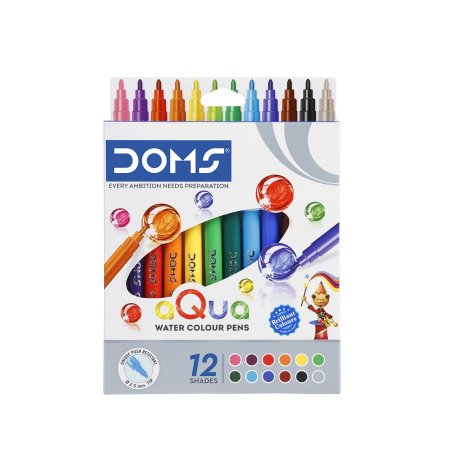 ألوان فلوماستر دومز أكوا 12 لون DOMS Aqua Water Colour Pen 7265