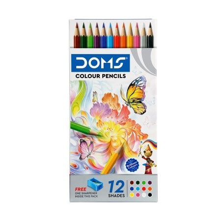 ألوان خشب دومز مع براية DOMS colour pencils 3445