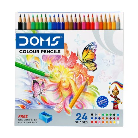 ألوان خشب دومز 24 لون مع براية DOMS colour pencils 3446