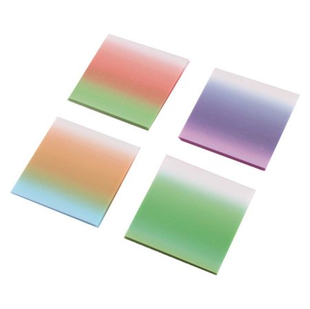 ورق ملاحظات شفافة بألوان متدرجة Transparent Sticky Notes - 3x3 inch
