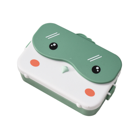 صندوق غذاء بلاستيك رسومات أطفال 4 أقسام Lunch box
