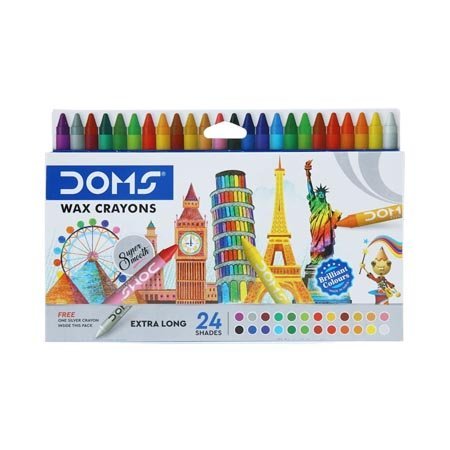 ألوان شمع دومز 25 لون DOMS Wax Crayons 3450