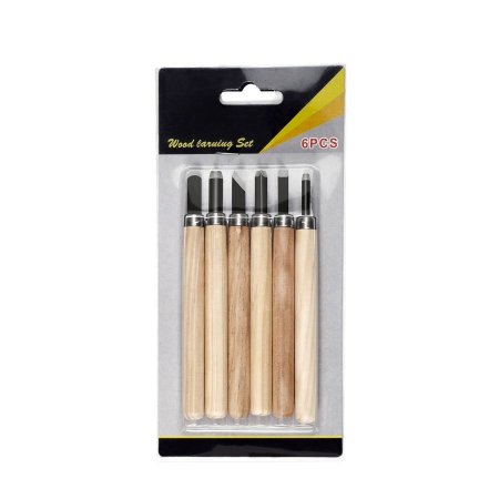 أدوات حفر ونحت على الخشب Wood Carving Set 6Pcs